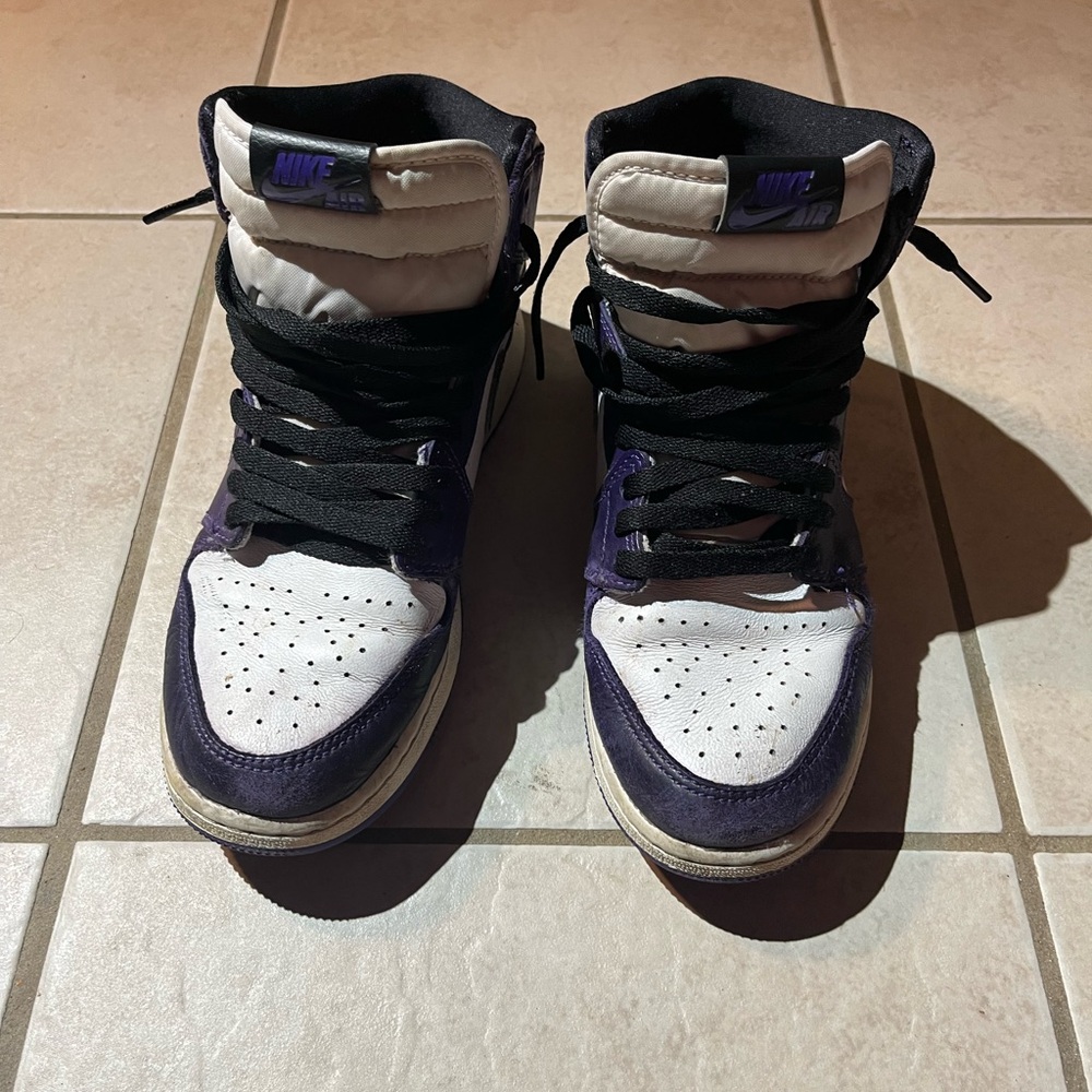 Nike High-Top Sneakers - Black and Purple